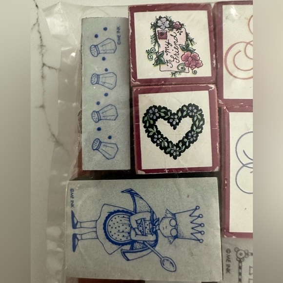 ME Ink MARY ENGELBREIT Rubber Stamping Set Quantity 15 in package  Vintage - Picture 4 of 8